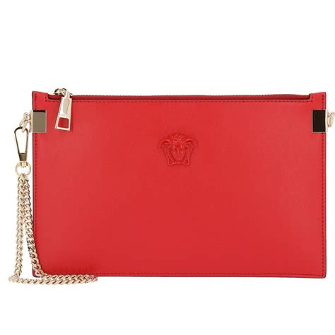 versace red clutch|Versace evening bag.